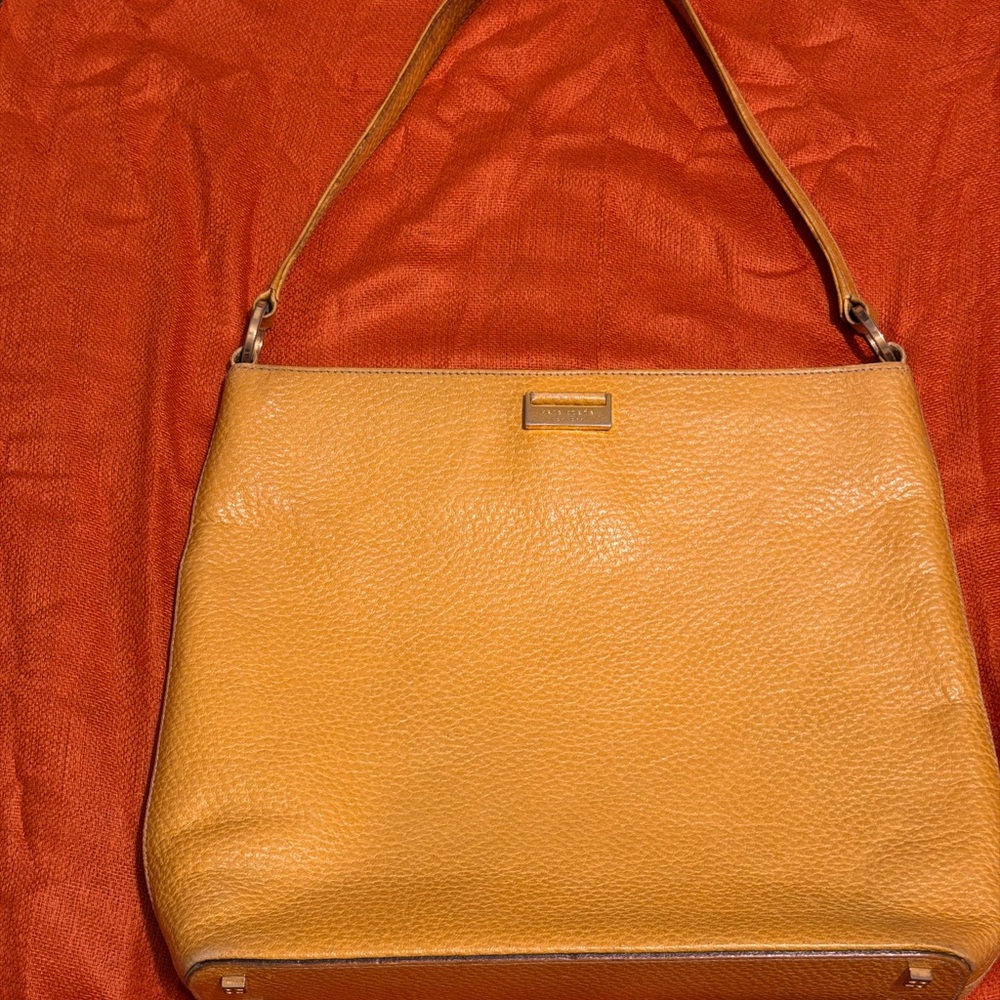 Kate Spade Yellow Leather Shoulder Bag